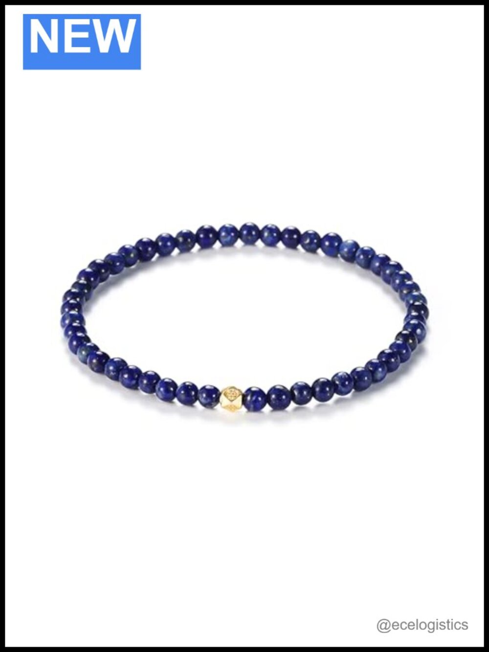 Lapis Lazuli Handmade Stretch Bracelet 4mm Natural Gemstone Beaded